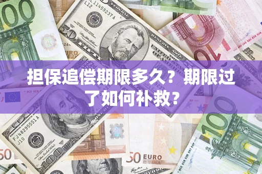 济南担保追偿期限多久？期限过了如何补救？