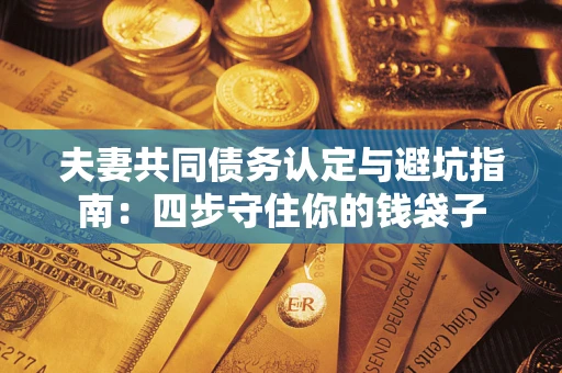济南夫妻共同债务认定与避坑指南：四步守住你的钱袋子