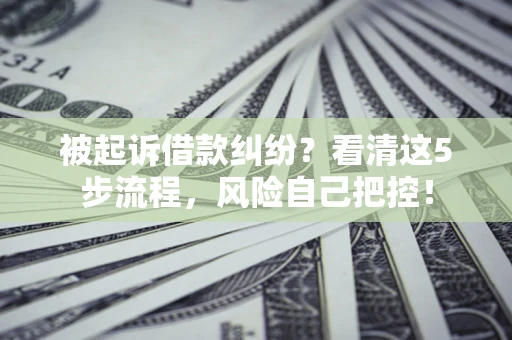 济南被起诉借款纠纷？看清这5步流程，风险自己把控！