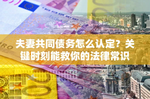 济南夫妻共同债务怎么认定？关键时刻能救你的法律常识